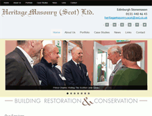 Tablet Screenshot of heritagestonemasonedinburgh.com